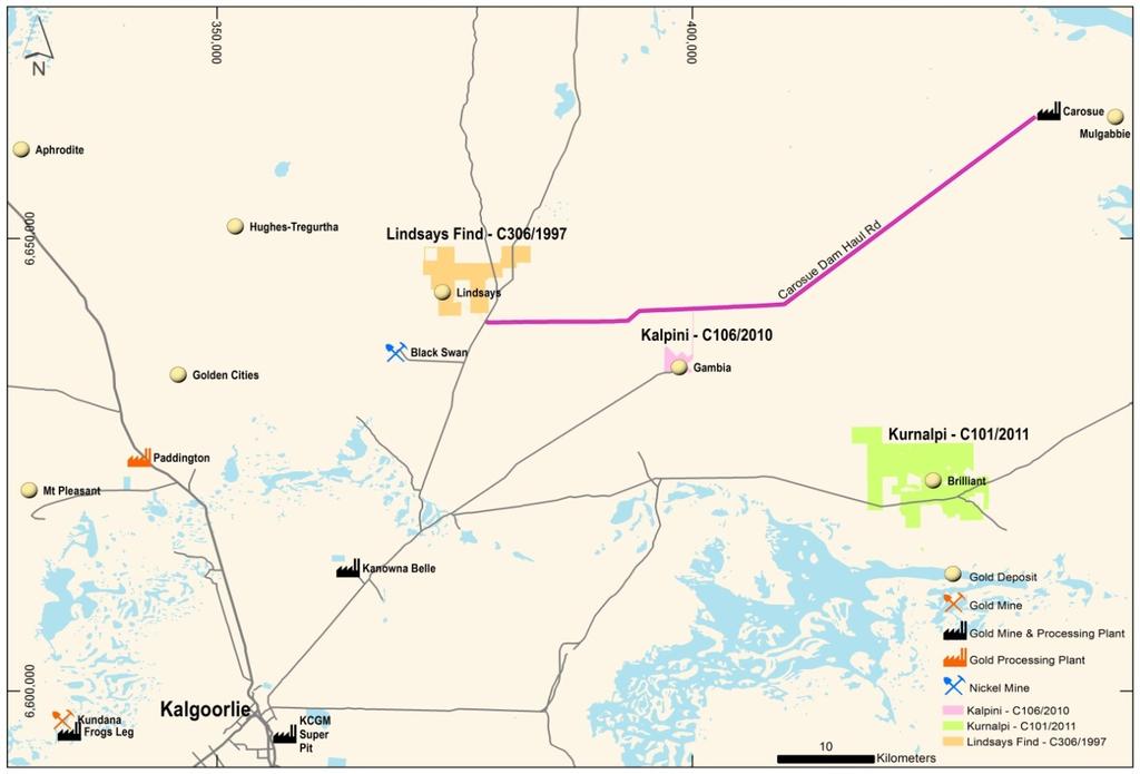 Location map of KalNorth projects showing roads and local processing plants About KalNorth Gold Mines Limited KalNorth Gold Mines Limited (ASX Code: KGM) is a gold exploration company based in