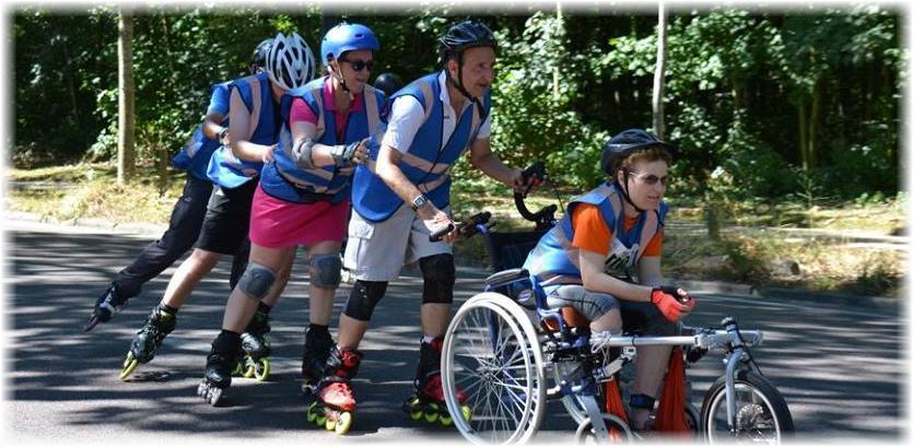 In collaboration with : Wheels and Wheelchairs LONDON-BRUSSELS On Skates and in