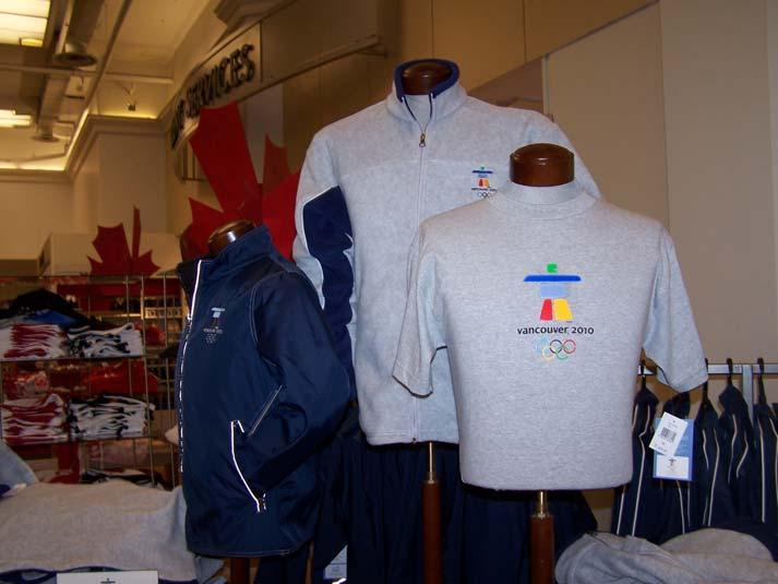 Official VANOC merchandise now at select Hbc locations IOC selected London as 2012 Summer Games Host City on July 6,