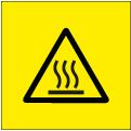 or Caution Caution, risk of hot surface Warning Where the symbol