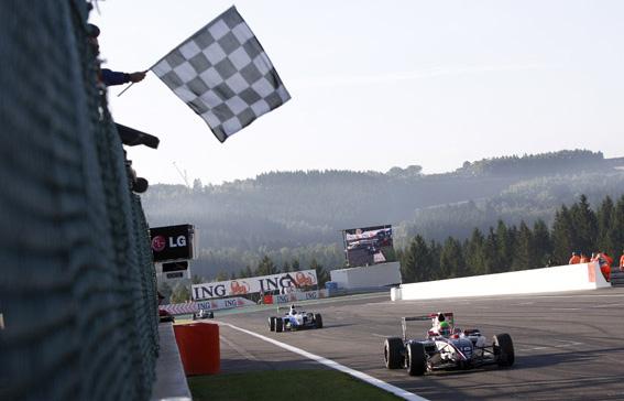 LEIMER DOMINATES SPA; ROSSI CLINCHES SECOND WIN Alexander Rossi Afanasiev, Leimer, Trummer Round 11 Jenzer Motorsport s Fabio Leimer clinched his fifth win of the season in front of the Formula 1