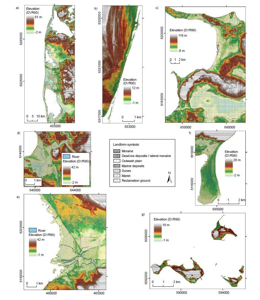 COADAPT: Erosion and accretion rates in Denmark Large variability