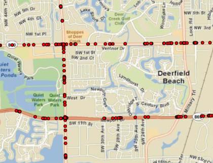 Network Screening - Florida DOT District 4 Objective Identify intersections along state roadways that would most likely benefit from safety improvements Nearly
