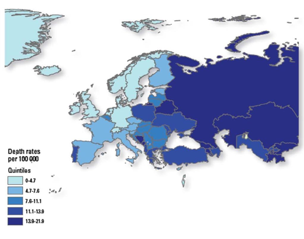 Inequalities persist in the WHO European Region Large disparities still exist across the Region 66% of deaths are