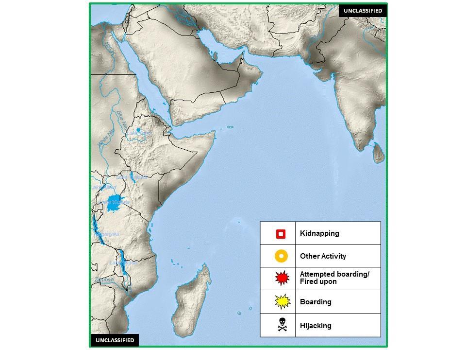 B. (U) Incident Disposition: (U) Figure 1. Horn of Africa Piracy and Maritime Crime Activity, 20-26 December C. (U) Tabulated Data for Horn of Africa Activity (U) Table 1.