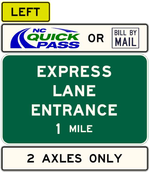 I-77 EXPRESS WAYFINDING Signs will be strategically placed along the corridor to allow motorists ample time to decide if I-77