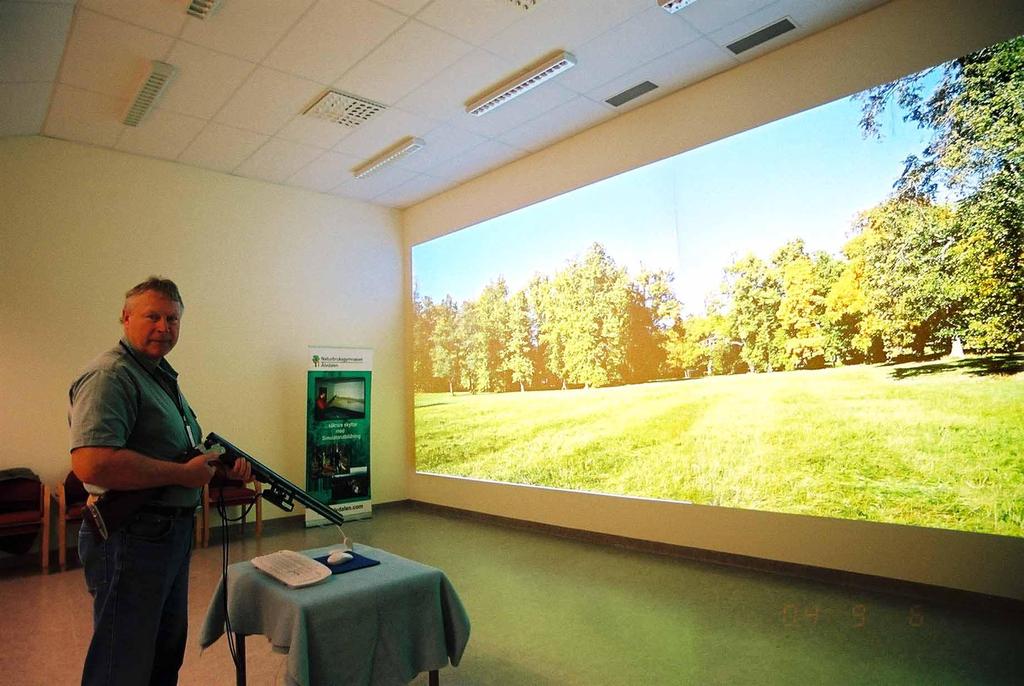 The double projector configuration at the Alvdalen Natural Resource Gymnasium is