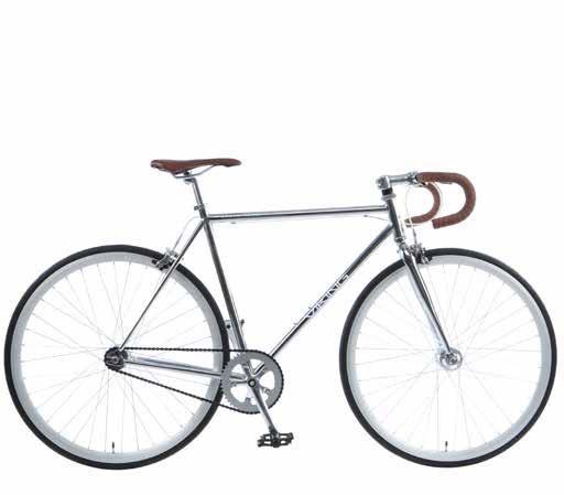 16 URBAN MYTH FIXED GEAR l METRO CHROME AVAILABLE SIZES: 56cm / 59cm Frame / Hi-Tensile steel Fork / Straight steel Shifters / single speed Chainset / 1/8 X 46T