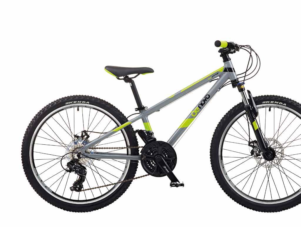 DENOVO 21 SPEED l ALLOY l 24 BOYS (DN508) 63 Frame Boys alloy frame 6061 Fork Zoom suspension with alloy crown and lockout Wheels 24 x 1.