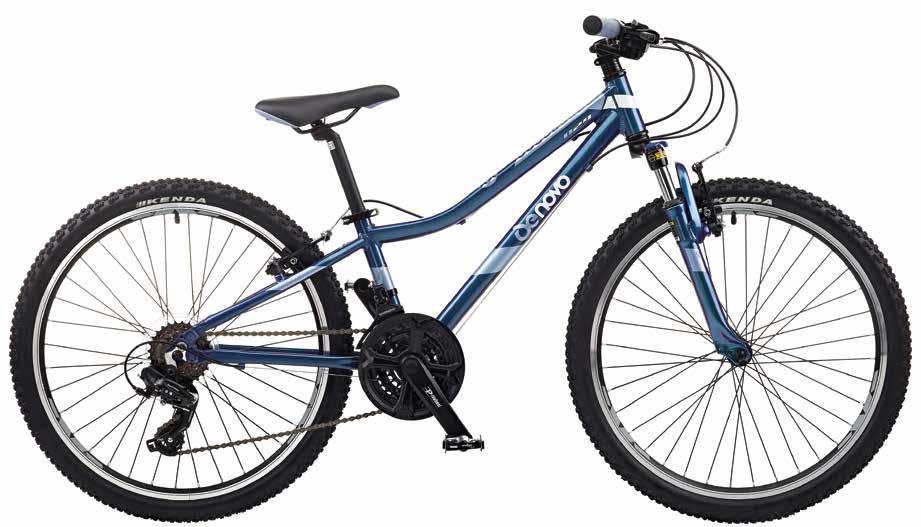 DENOVO 18 SPEED l ALLOY l 24 GIRLS (DN509) 87 Frame Girls alloy frame 6061 Fork Zoom suspension with alloy crown and lockout Wheels 24 x 1.