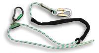 NEW Buck LeverJust 9M8-8 Allows for one-handed adjustment while under load. The Buck LeverJust is a lightweight, all aluminum adjustable positioning lanyard.