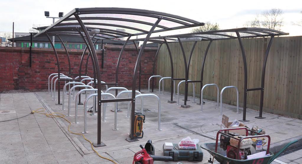 cycle shelter In addition to designing, manufacturing and delivering your QMP shelters, we can also install at your customers premises.