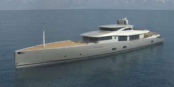 This design is not your average tri deck motor yacht.