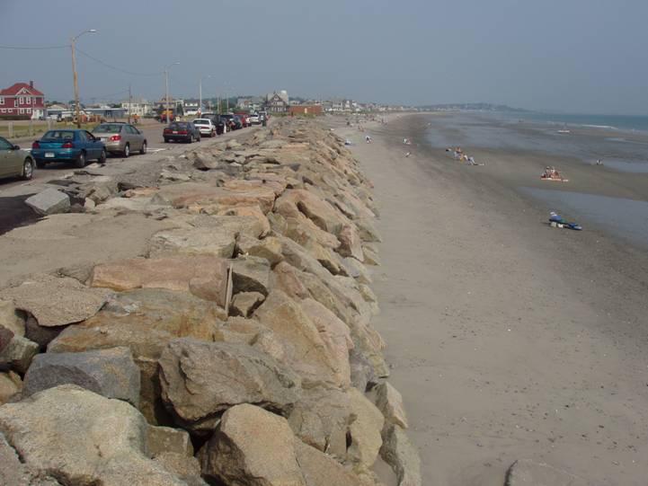 Figure 6-7. Revetment located along the DCR portion of Nantasket Beach.