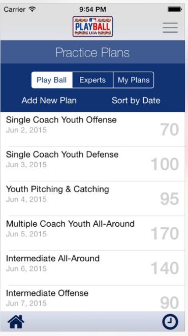 practice planning tool for coaches at