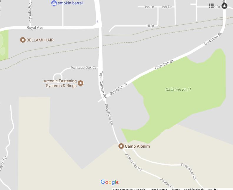 Parking Areas Century and Metric Century Riders: Please use the 4100 Guardian Street parking lot. The Guardian Street Parking Lot is located just East of Tapo Canyon Rd.