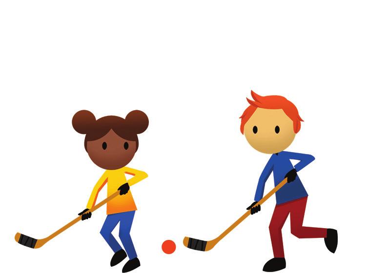 Day 12: Ball Hockey for Toddlers Time: 20 minutes Skills: Strike Small hockey sticks (wooden or plastic) Plastic ball 8-10 cm diameter (e.g. street hockey ball) 1.