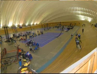 Completed in 1997 Built by Cycling B.C. Inflatable Bubble Roof 200m wood