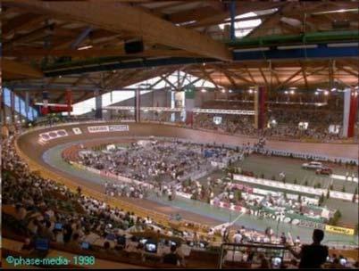 New construction Permanent 250m indoor velodrome Climate controlled Seating