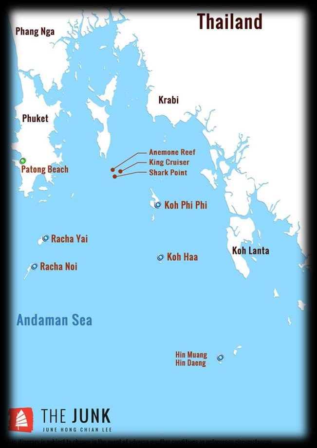 The South Koh Phi Phi With mini-walls and shallow coral gardens predominating, there are a host of dive sites to choose from around the Phi Phi national Park.