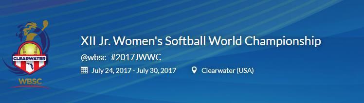 Travel Report for David Fortin, NZ umpire WBSC 2017 Jnr Women s World Champs Overview This is my report for the WBSC 2017 Junior Women s World Championship held in Clearwater, Florida from 24-30 July