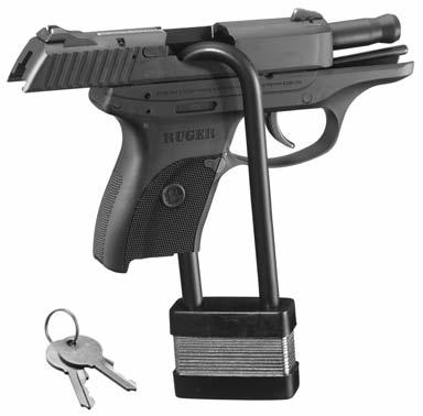Use the Correct Lock: While the basic locking device is substantially similar for all Ruger firearms, due to the different shapes of the many Ruger firearms, some firearms utilize different locking