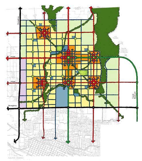 Direct travel routes to destinations Distributed traffic with less reliance on major streets Direct routes allow