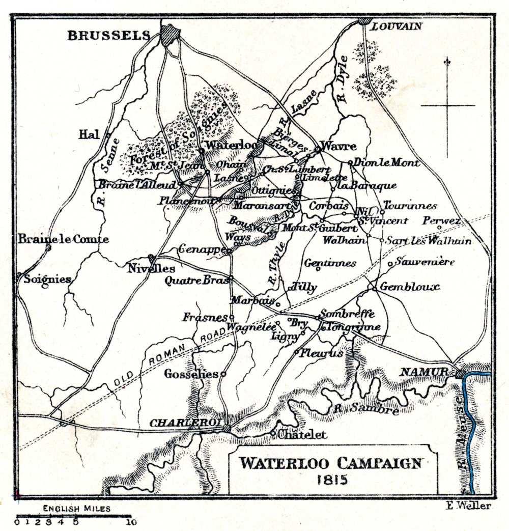 Hal), Uxbridge the Cavalry Corps (16,500) and Wellington the Reserve (37,000 - which was essentially a third Corps). Wellington was in Brussels.