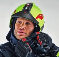 Rosenbauer HEROS-titan AS The visors must be stowed in the full upright position when a SCBA facepiece is worn.