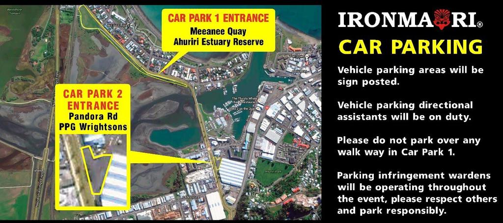 Getting to the Venue and Parking Parking is available in the PGG Wrightson carpark on Pandora Road and opposite Nott Street on the Pandora Reserve.