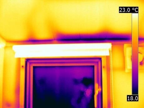 A selection of thermal images captured under depressurisation is included in the Airtightness section of this report.