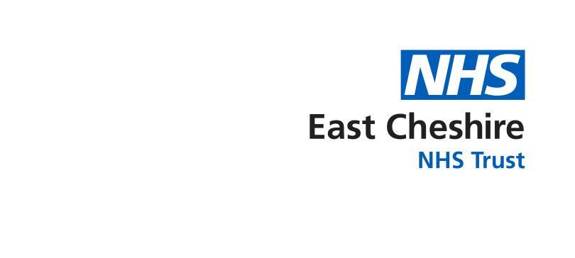 EAST CHESHIRE NHS TRUST OXYGEN POLICY (Adult)