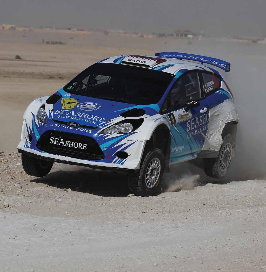 Driving his Autotek-run Ford Fiesta RRC, the Qatari was made to work harder than ever before for his recordbreaking tenth Qatar International Rally victory and his 46th career MERC win.