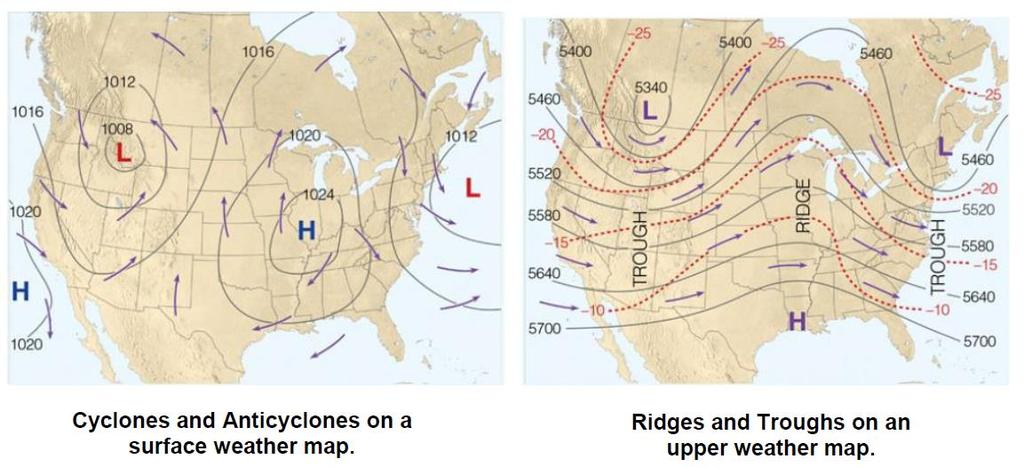Wind is caused by air flowing from high pressure to low pressure.