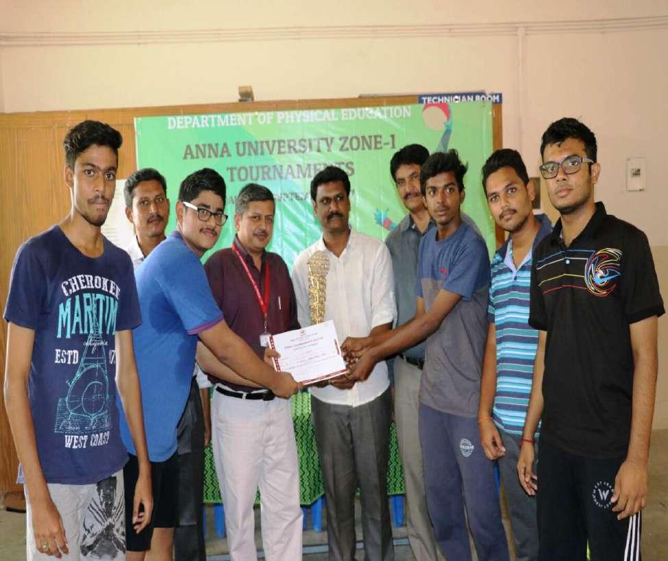 Winner (Men) Anna University Zone I Table Tennis
