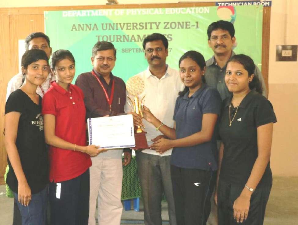 Winner (Women) Anna University Zone I Table Tennis
