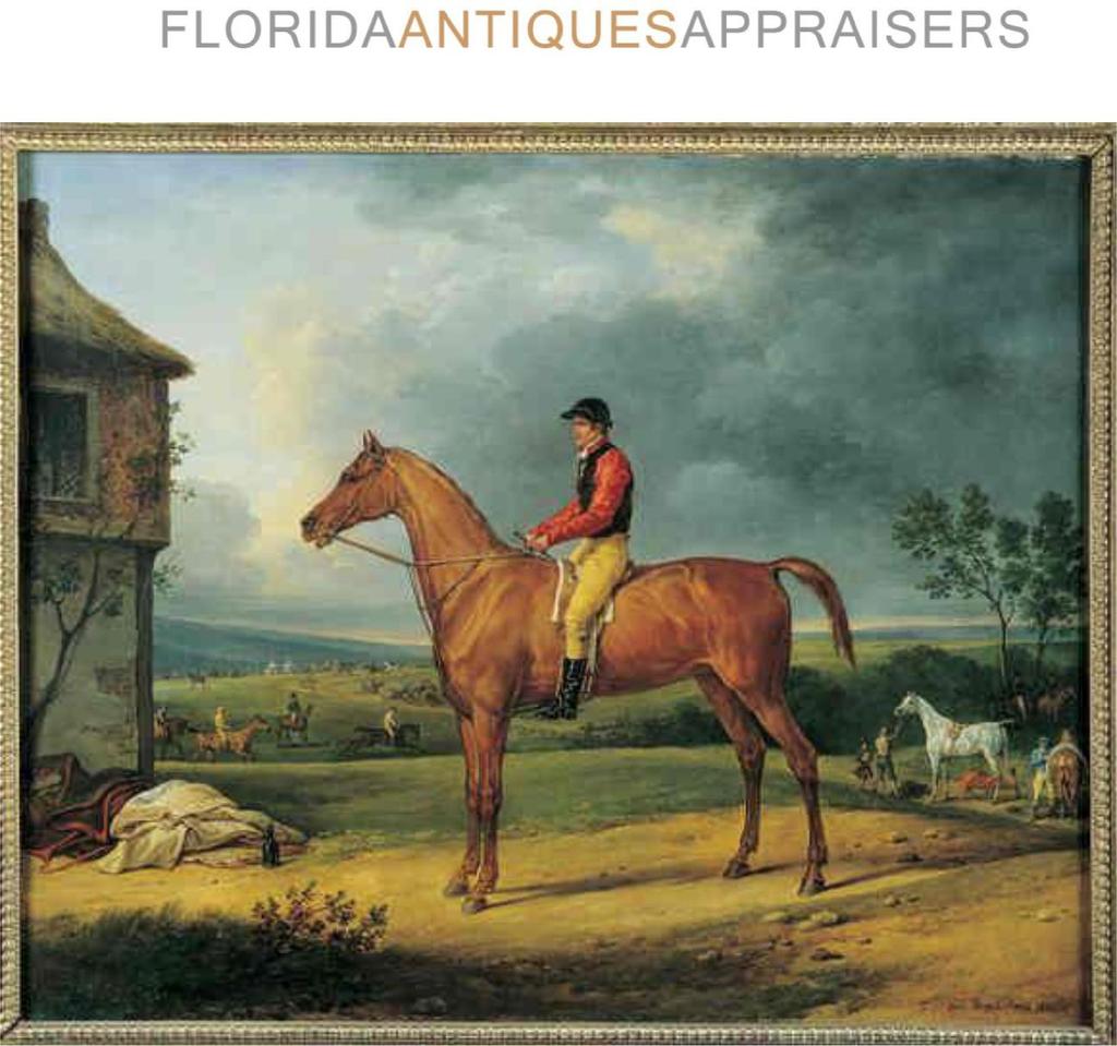 16 COMPARABLE #4 TITLE Jockey sur sa monture et dans le lointain de nombreux cavaliers sur un champ de courses ARTIST Antoine Charles Horace Vernet YEAR 1832 23.4 x 28.9 in. / 59.5 x 73.