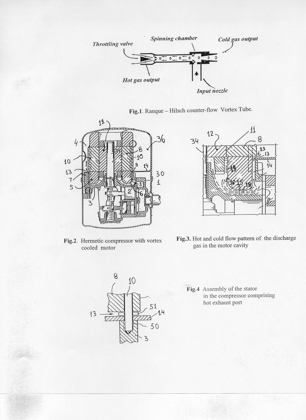 Throttling valve Spinning chamber \ Cold fas output./ \ ~""~- ~-~-~'~ ~ ~ n,:s::,- --T i"- Input nozzle Fig. I. Ranque- Hilsch counter-flow Vortex Tube. to B 1 s Fig.2.