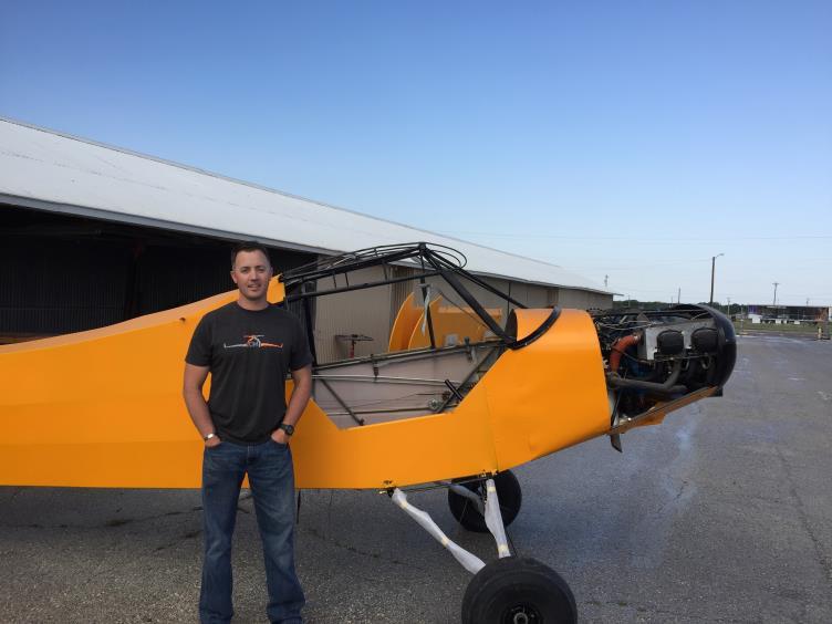 Meet Chapter Member Ryan Hendrickson! Many of you have probably seen and met Ryan Hendrickson when he has been at his hangar working diligently on his Cub.