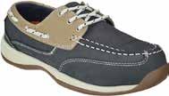 Insert with Heel Stabilizer Cup Slip & Oil-Resistant Rubber Boat Shoe Outsole Color - Navy Blue/ Tan Sizes: 6-11 (Medium or