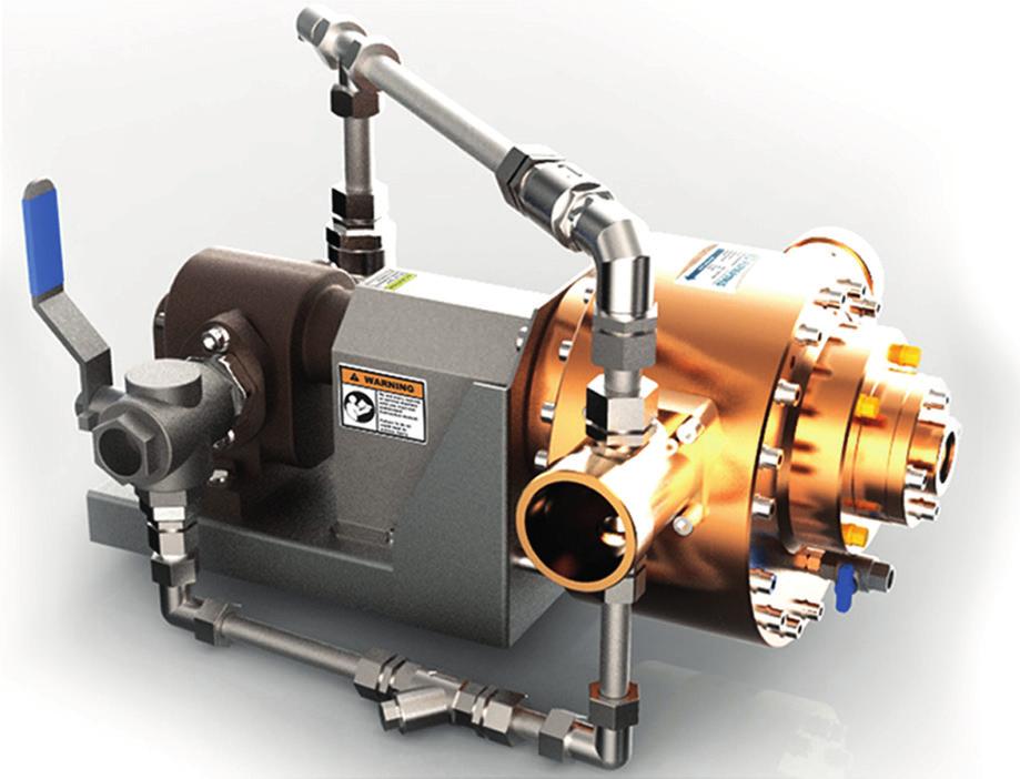 The gear pumps on our type - GP are made of bronze as standard. The piston pumps on our type - PP can also be delivered in fully corrosion-resistant materials.