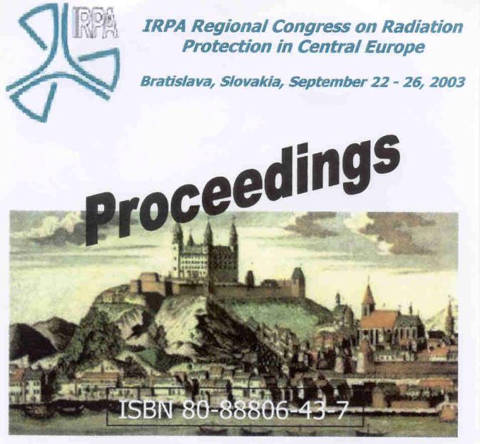 IRPA REGIONAL CONGRESSES for Central Europe BRATISLAVA,