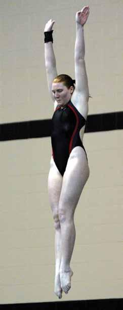During her junior season, Schmidt tallied three top-five finishes and set a personal-best against UNO in the one-meter dive (273.00).