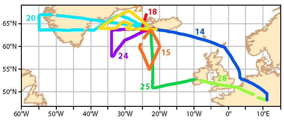 on forecast Lidar observations over North Atlantic show clear