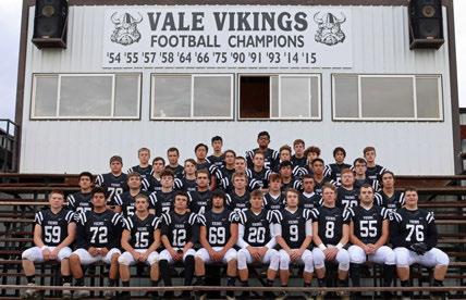 2018 3A Football Vale Vikings VARSITY ROSTER SCHEDULE (7-4) No. Name Pos. Yr. Ht. Wt.