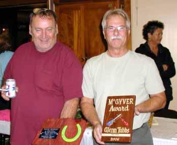 Nickoulin (left) for his hard work on the trophies and
