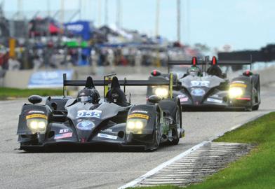 In the headlining LMP1 class, the California-based Muscle Milk Pickett Racing squad leads the way for the team, driver (Lucas Luhr and Klaus Graf) and manufacturer (Honda Performance Development)