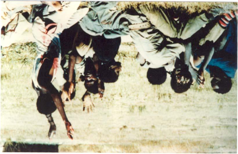 SWAPO prisoners, some in uniform,