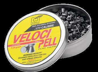 18gr :.22 (MM) TYPE: Domed : 14.66gr 100% ACCUBB VELOCIPELL The new AccuBB 4.5mm series are a full lead BB that features a full copper jacket.