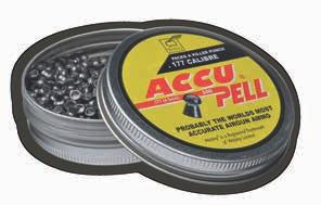 PELLETS ACCUPELL AccuPell is still the biggest pellet sensation the airgun industry has ever seen. AccuPell has won countless F.T. competitions in the UK and Europe, and is still the proshooters choice.